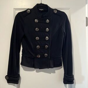 Military black  sweater jacket